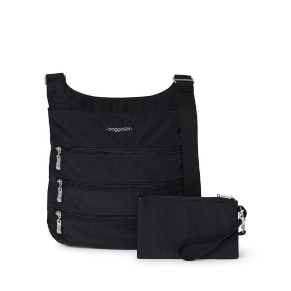 Baggallini‎ big zippered bag, black new tags